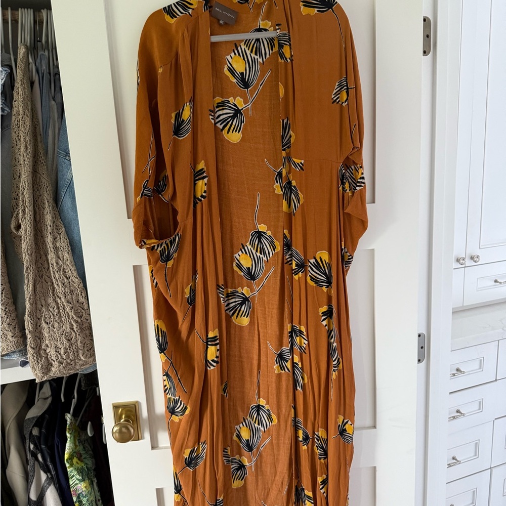 Anthropologie Bel Kazan maxi kimono